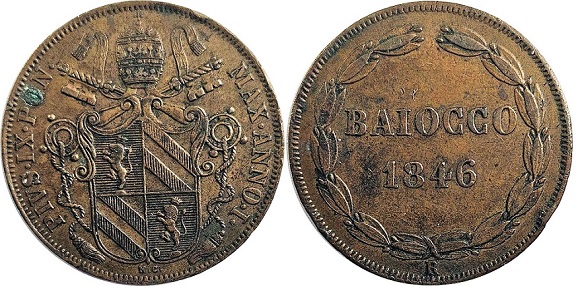 Pius IX 1846 Baiocco